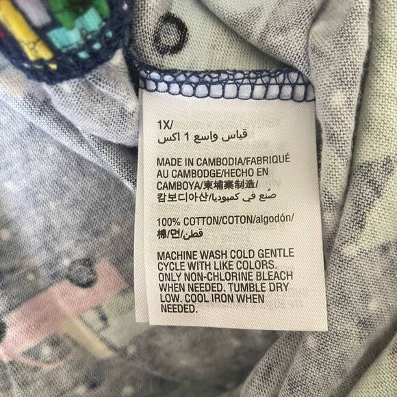 Christmas PJs Set Women 1X Red Long Sleeve Holiday Novelty Print Lounge Festive - Picture 11 of 14